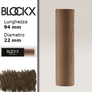 BX000 - 441 - Marrone Van Dyck 1 Maxi Pastello Secco L94 x D22mm BLOCKX