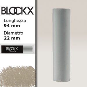 BX000 - 445 - Marrone Van Dyck 5 Maxi Pastello Secco L94 x D22mm BLOCKX