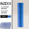 BX000 - 521 - Blu Indanthrene 1 Maxi Pastello Secco L94 x D22mm BLOCKX