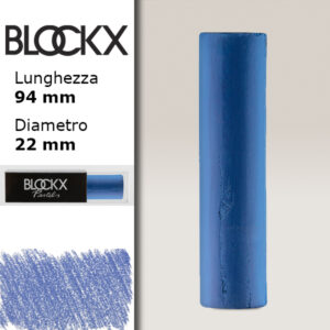 BX000 - 522 - Blu Indanthrene 2 Maxi Pastello Secco L94 x D22mm BLOCKX