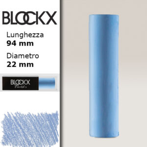 BX000 - 523 - Blu Indanthrene 3 Maxi Pastello Secco L94 x D22mm BLOCKX
