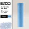 BX000 - 524 - Blu Indanthrene 4 Maxi Pastello Secco L94 x D22mm BLOCKX