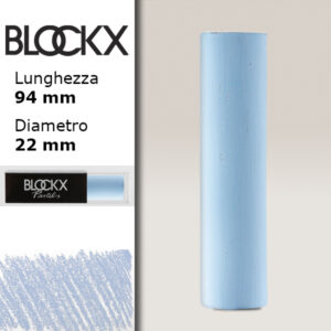 BX000 - 525 - Blu Indanthrene 5 Maxi Pastello Secco L94 x D22mm BLOCKX