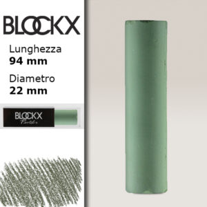 BX000 - 651 - Verde Cromo 1 Maxi Pastello Secco L94 x D22mm BLOCKX