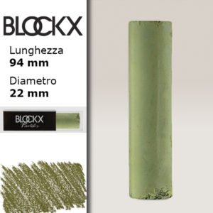 BX000 - 661 - Verde Oliva 1 Maxi Pastello Secco L94 x D22mm BLOCKX