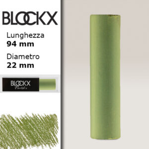 BX000 - 671 - Verde Cinabro 1 Maxi Pastello Secco L94 x D22mm BLOCKX