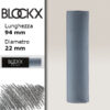 BX000 - 722 - Grigio 2 Maxi Pastello Secco L94 x D22mm BLOCKX