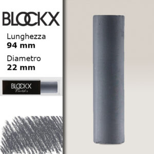 BX000 - 742 - Nero d'Avorio 2 Maxi Pastello Secco L94 x D22mm BLOCKX