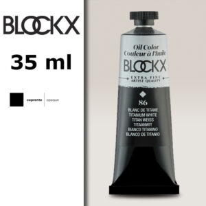 BX103 - 086 - Bianco Titanio S1 Colore a Olio Extra Fine 35 ML BLOCKX