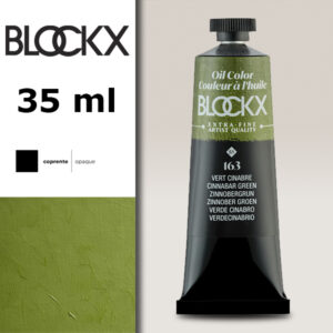BX072 - 163 - Verde Cinabro S1 Colore a Olio Extra Fine 35 ML BLOCKX