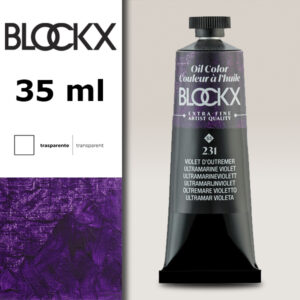 BX043 - 231 - Viola Oltremare S3 Colore a Olio Extra Fine 35 ML BLOCKX
