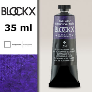 BX045 - 251 - Blu Oltremare Chiaro S2 Colore a Olio Extra Fine 35 ML BLOCKX
