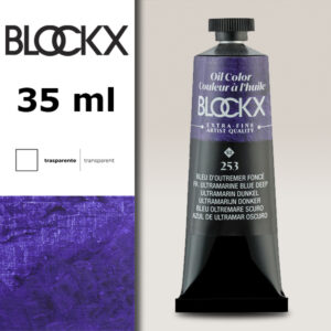 BX046 - 253 - Blu Oltremare Scuro S2 Colore a Olio Extra Fine 35 ML BLOCKX