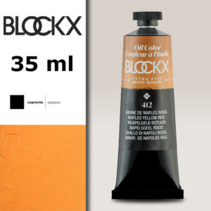 BX018 - 412 - Giallo Napoli Rossastro S3 Colore a Olio Extra Fine 35 ML BLOCKX