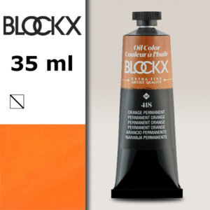 BX021 - 418 - Arancio Permanente S4 Colore a Olio Extra Fine 35 ML BLOCKX