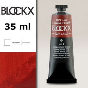 BX027 - 423 - Rosso Quinacridone S4 Colore a Olio Extra Fine 35 ML BLOCKX