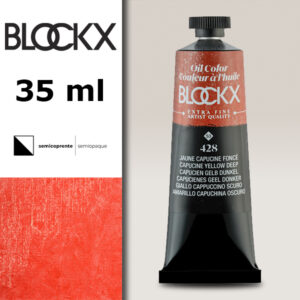 BX028 - 428 - Giallo Cappuccino Scuro S3 Colore a Olio Extra Fine 35 ML BLOCKX