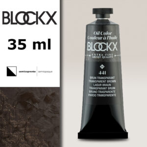 BX093 - 441 - Marrone Trasparente S4 Colore a Olio Extra Fine 35 ML BLOCKX