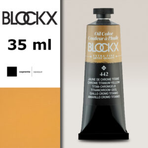 BX016 - 442 - Giallo Cromo Titanio S4 Colore a Olio Extra Fine 35 ML BLOCKX