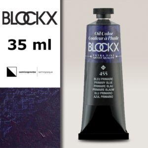 BX053 - 455 - Blu Primario S3 Colore a Olio Extra Fine 35 ML BLOCKX