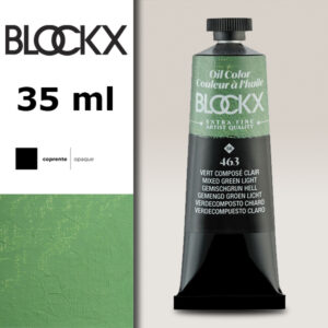BX062 - 463 - Verde Composto Chiaro S6 Colore a Olio Extra Fine 35 ML BLOCKX