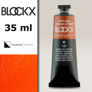 BX022 - 521 - Vermiglio Pyrrolo S4 Colore a Olio Extra Fine 35 ML BLOCKX