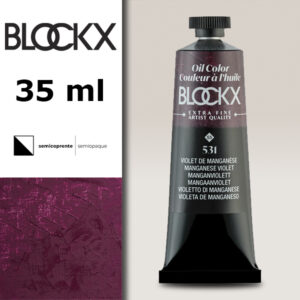 BX041 - 531 - Viola Manganese S5 Colore a Olio Extra Fine 35 ML BLOCKX