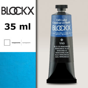 BX056 - 550 - Blu Manganese S4 Colore a Olio Extra Fine 35 ML BLOCKX