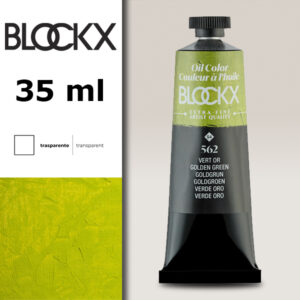 BX002 - 562 - Verde Dorato S4 Colore a Olio Extra Fine 35 ML BLOCKX