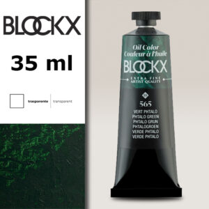 BX065 - 565 - Verde Ftalo S5 Colore a Olio Extra Fine 35 ML BLOCKX
