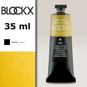 BX005 - 612 - Giallo Limone S6 Colore a Olio Extra Fine 35 ML BLOCKX