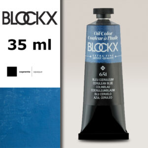 BX058 - 651 - Blu Ceruleo S6 Colore a Olio Extra Fine 35 ML BLOCKX