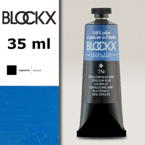 BX057 - 751 - Blu Ceruleo S7 Colore a Olio Extra Fine 35 ML BLOCKX