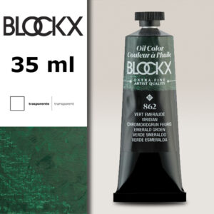 BX061 - 862 - Verde Smeraldo S7 Colore a Olio Extra Fine 35 ML BLOCKX