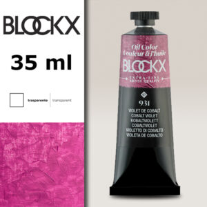 BX040 - 931 - Viola Cobalto S7 Colore a Olio Extra Fine 35 ML BLOCKX