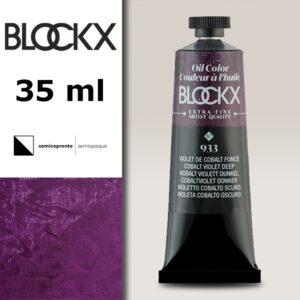 BX042 - 933 - Viola Cobalto Scuro S7 Colore a Olio Extra Fine 35 ML BLOCKX