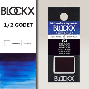 BX000 - 154 - Blu S1 Colore Acquerello Extra Fine 1/2 Godet BLOCKX