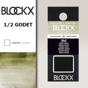 BX000 - 161 - Verde Terra S1 Colore Acquerello Extra Fine 1/2 Godet BLOCKX
