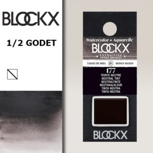 BX000 - 177 - Neutro S1 Colore Acquerello Extra Fine 1/2 Godet BLOCKX