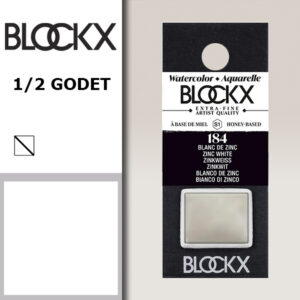 BX000 - 184 - Bianco di Zinco S1 Colore Acquerello Extra Fine 1/2 Godet BLOCKX