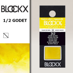 BX000 - 212 - Giallo S2 Colore Acquerello Extra Fine 1/2 Godet BLOCKX