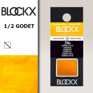 BX000 - 216 - Gamboge S3 Colore Acquerello Extra Fine 1/2 Godet BLOCKX