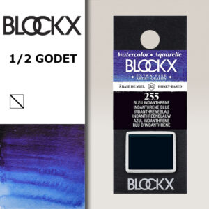 BX000 - 255 - Blu Indatrene S3 Colore Acquerello Extra Fine 1/2 Godet BLOCKX