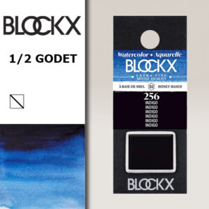 BX000 - 256 - Indigo S2 Colore Acquerello Extra Fine 1/2 Godet BLOCKX