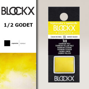 BX000 - 311 - Giallo Cadmio Chiaro S3 Colore Acquerello Extra Fine 1/2 Godet BLOCKX