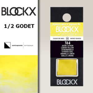 BX000 - 314 - Giallo Limone S3 Colore Acquerello Extra Fine 1/2 Godet BLOCKX