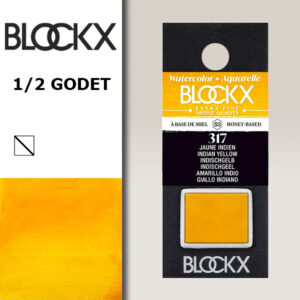 BX000 - 317 - Giallo Indiano S3 Colore Acquerello Extra Fine 1/2 Godet BLOCKX
