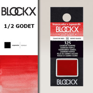 BX000 - 325 - Porpora Cadmio S3 Colore Acquerello Extra Fine 1/2 Godet BLOCKX