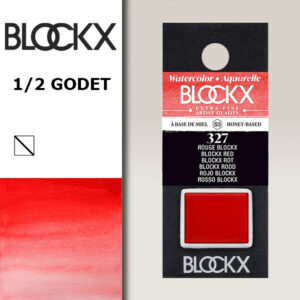 BX000 - 327 - Rosso S3 Colore Acquerello Extra Fine 1/2 Godet BLOCKX