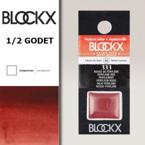BX000 - 333 - Rosso Perylene S3 Colore Acquerello Extra Fine 1/2 Godet BLOCKX